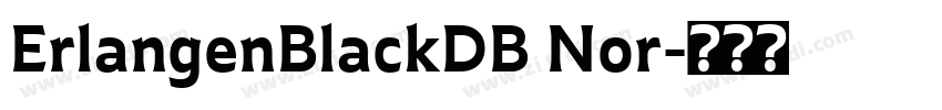 ErlangenBlackDB Nor字体转换